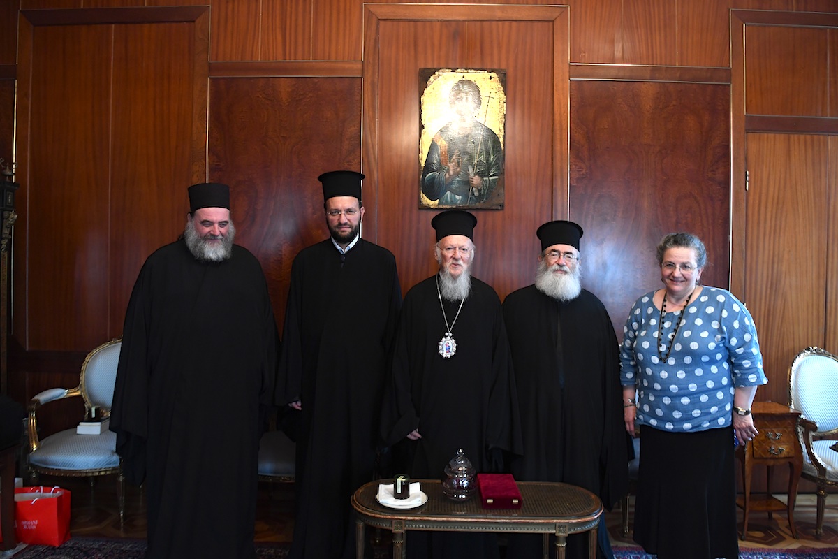 O Αρχιεπίσκοπος Σινά, Φαράν και Ραϊθώ Δαμιανός στο Οικουμενικό Πατριαρχείο FOTO
